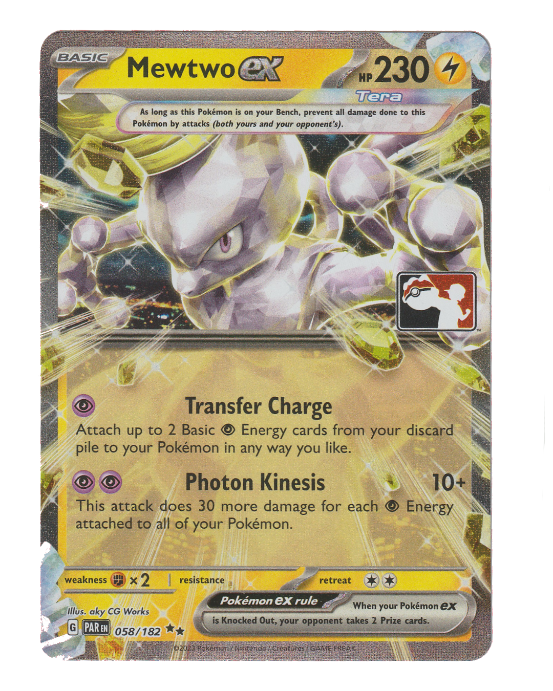 Mewtwo ex 058/182 - Stamped