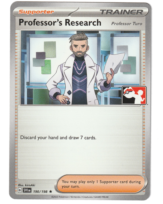 Professor's Research (Professor Turo) 190/198 - Non Holo - Stamped