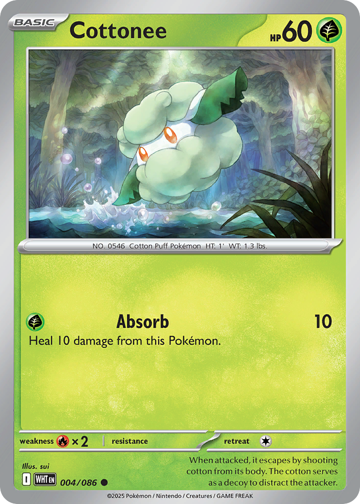 Cottonee 004/086 - Reverse Holo