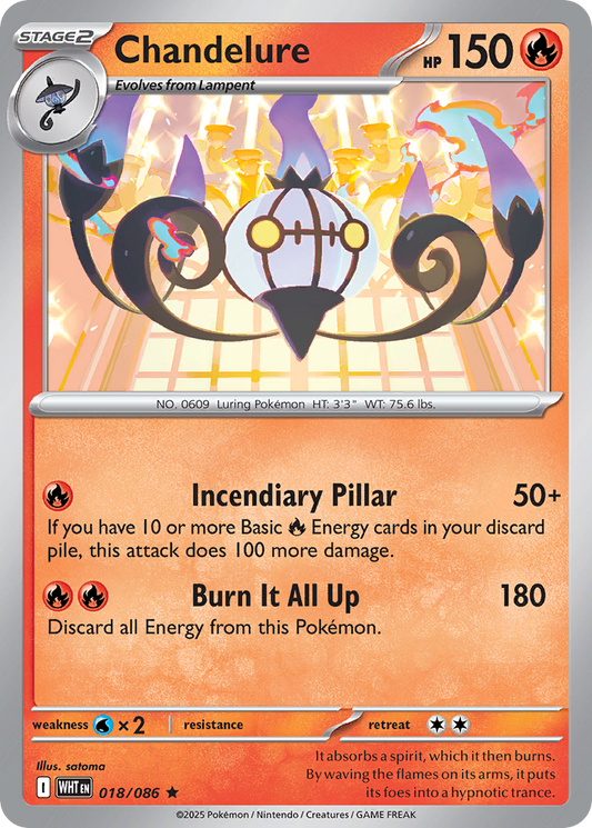 Chandelure 018/086 - Reverse Holo