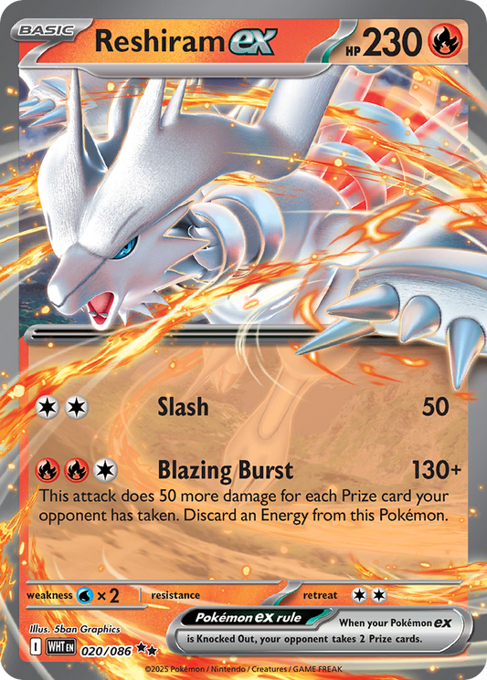 Reshiram ex 020/086