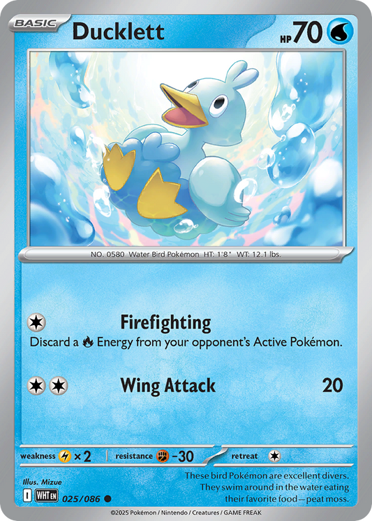 Ducklett 025/086 - Reverse Holo