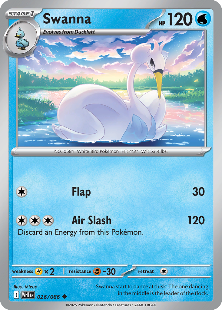 Swanna 026/086 - Reverse Holo