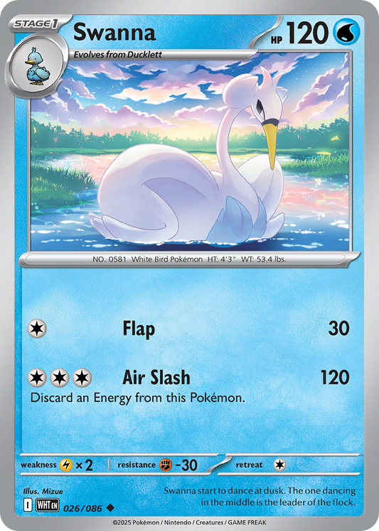 Swanna 026/086 - Reverse Holo