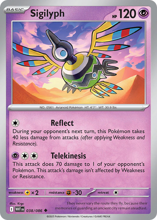 Sigilyph 038/086 - Reverse Holo