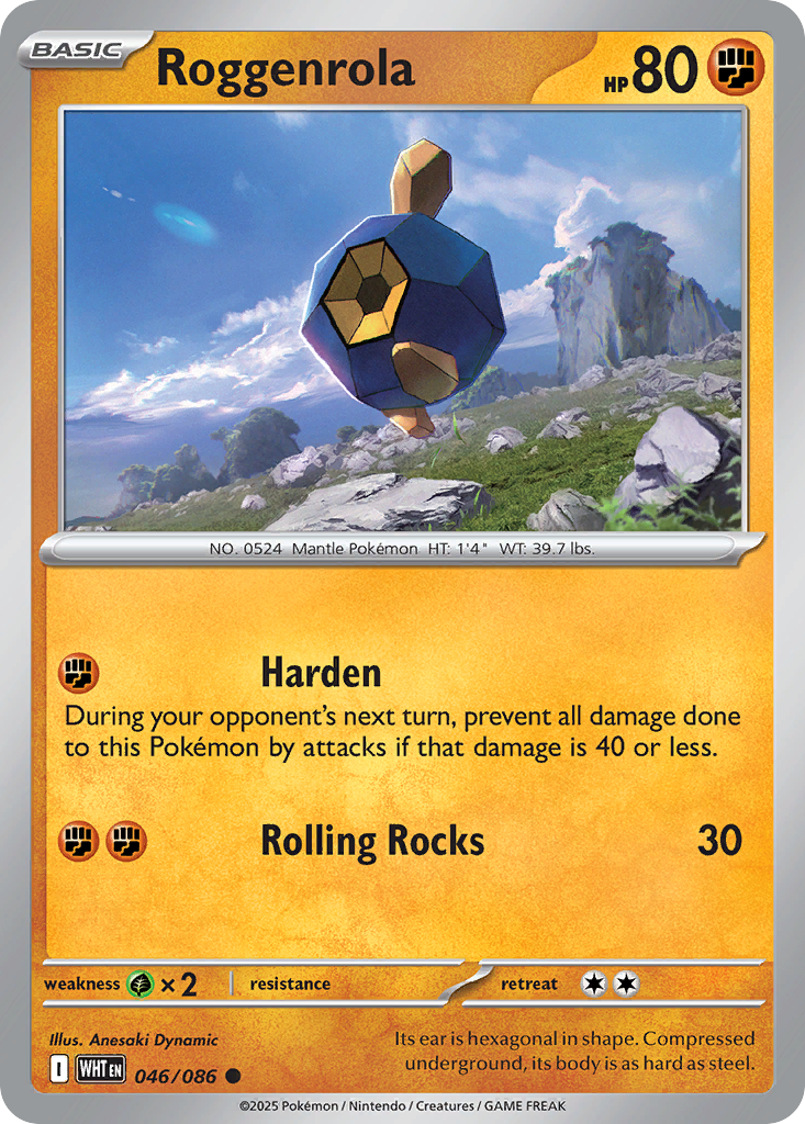 Roggenrola 046/086 - Reverse Holo