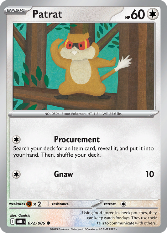 Patrat 072/086 - Reverse Holo