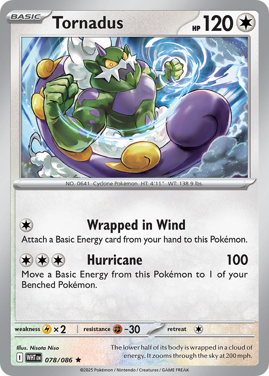 Tornadus 078/086 - Reverse Holo