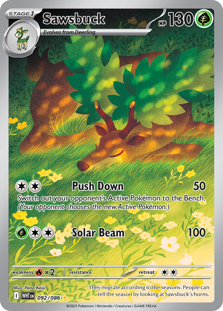 Sawsbuck 092/086 - Reverse Holo
