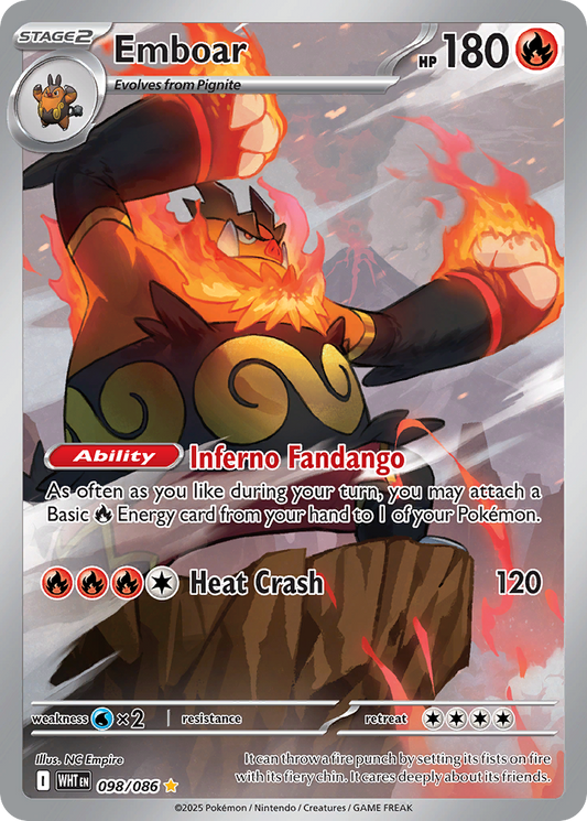 Emboar 098/086 - Reverse Holo