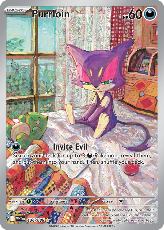 Purrloin 136/086 - Reverse Holo
