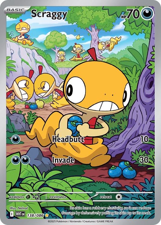 Scraggy 138/086 - Reverse Holo