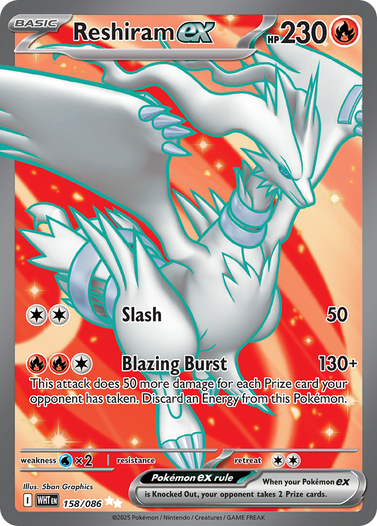 Reshiram ex 158/086