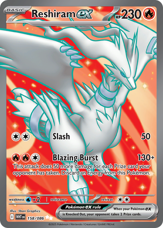 Reshiram ex 158/086