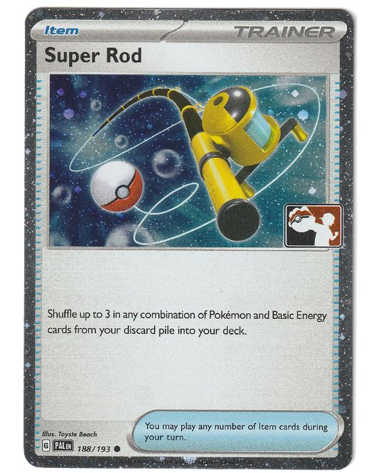 Super Rod 188/195- Cosmic Holo Foil - Stamped