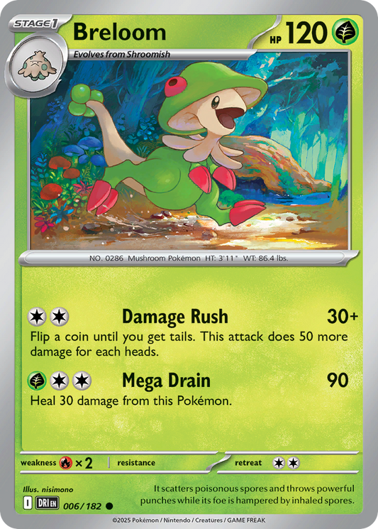 Breloom 006/182 - Reverse Holo