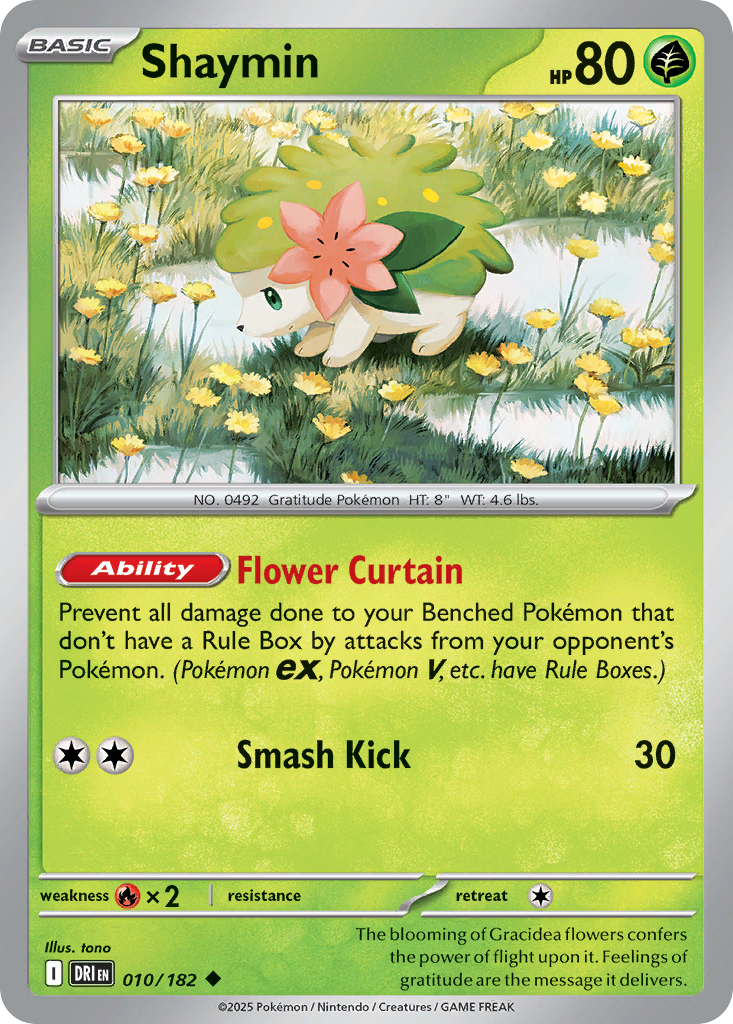 Shaymin 010/182 - Reverse Holo