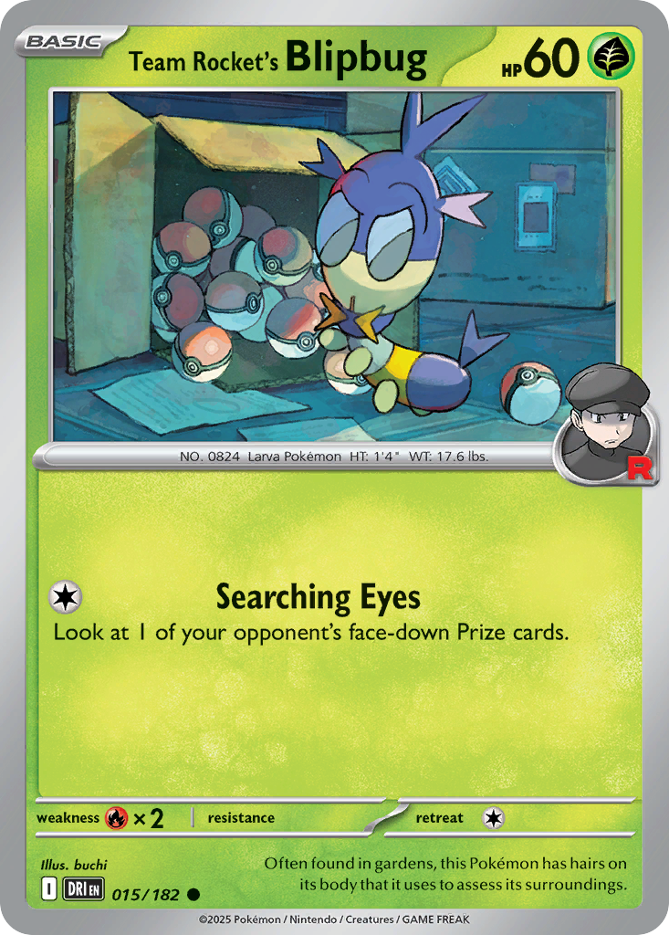 Team Rocket’s Blipbug 015/182 - Reverse Holo