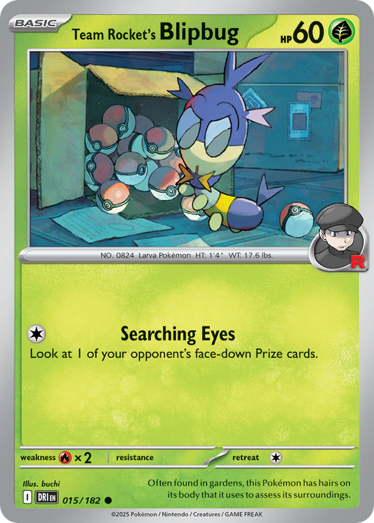 Team Rocket’s Blipbug 015/182 - Reverse Holo