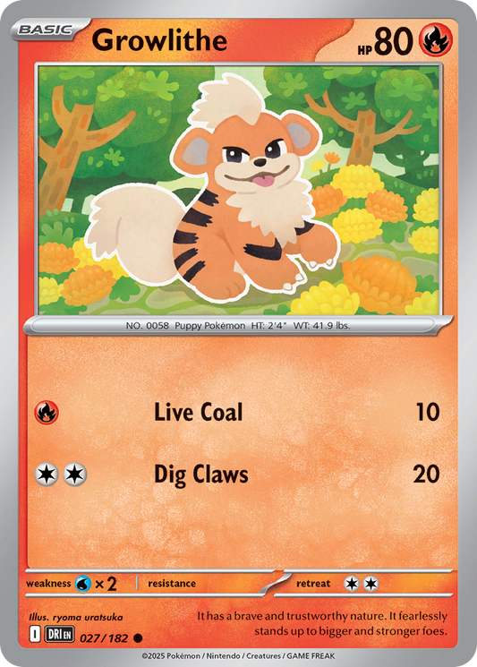 Growlithe 027/182 - Reverse Holo