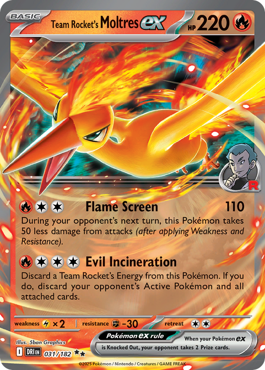 Team Rocket’s Moltres ex 031/182