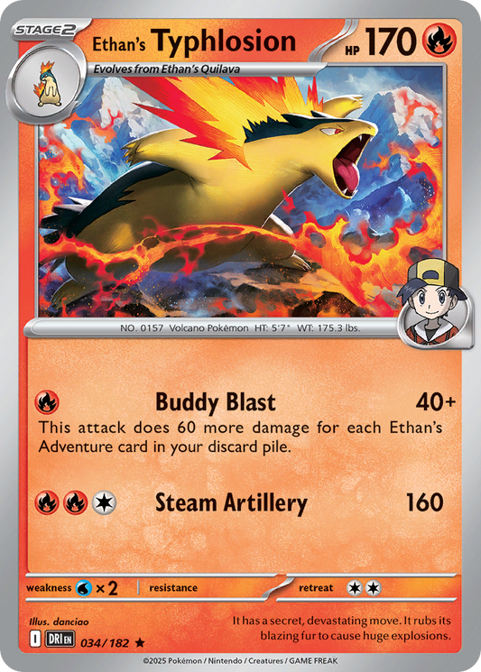 Ethan’s Typhlosion 034/182 - Reverse Holo