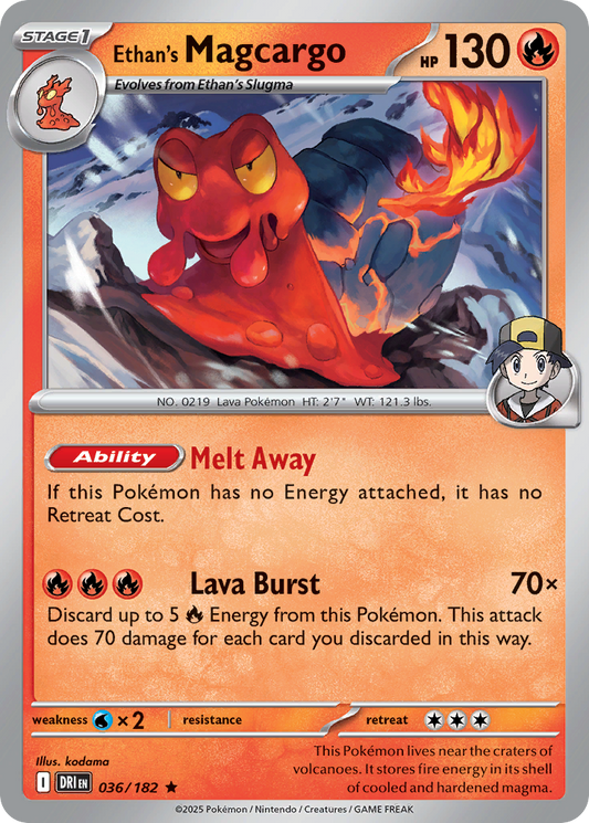 Ethan’s Magcargo 036/182 - Reverse Holo