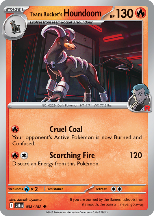 Team Rocket’s Houndoom 038/182 - Reverse Holo