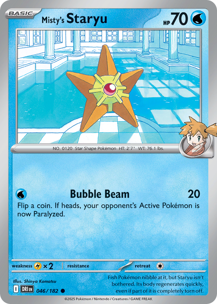 Misty’s Staryu 046/182 - Reverse Holo