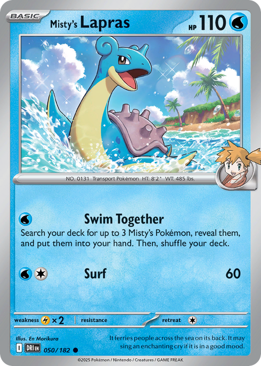 Misty’s Lapras 050/182 - Reverse Holo
