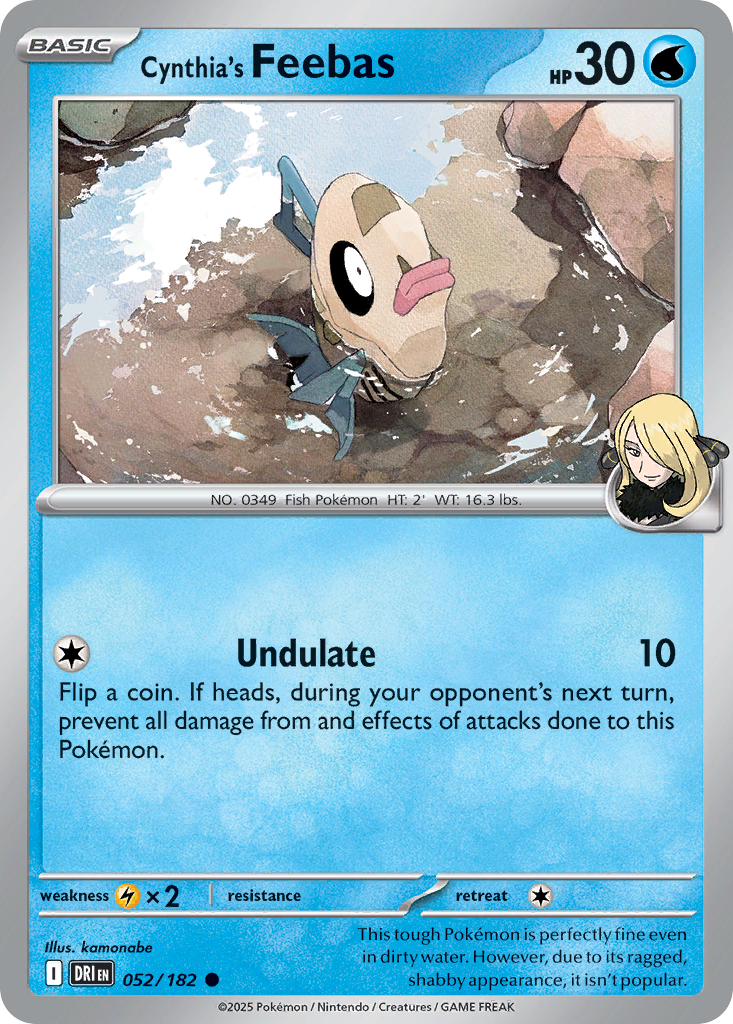 Cynthia’s Feebas 052/182 - Reverse Holo