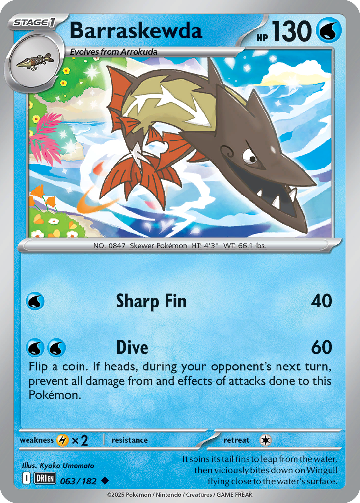 Barraskewda 063/182 - Reverse Holo