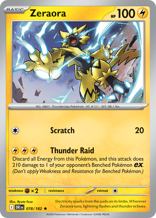 Zeraora 078/182 - Reverse Holo