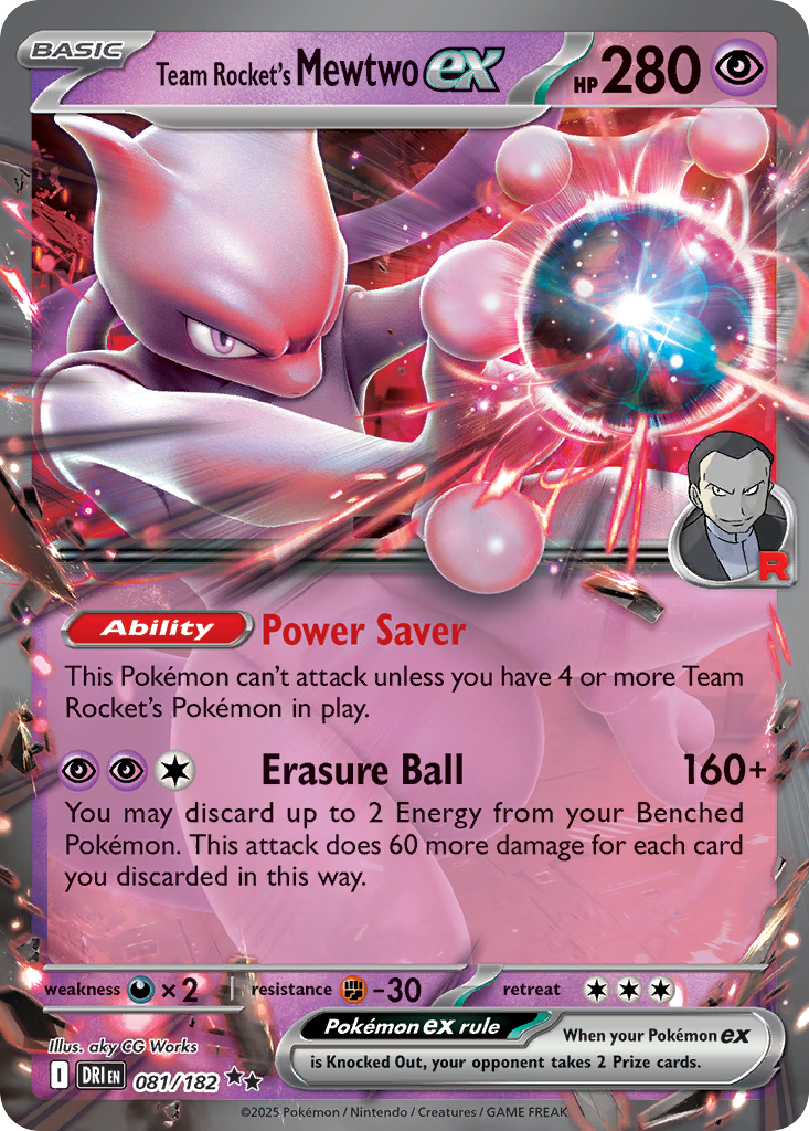 Team Rocket’s Mewtwo ex 081/182