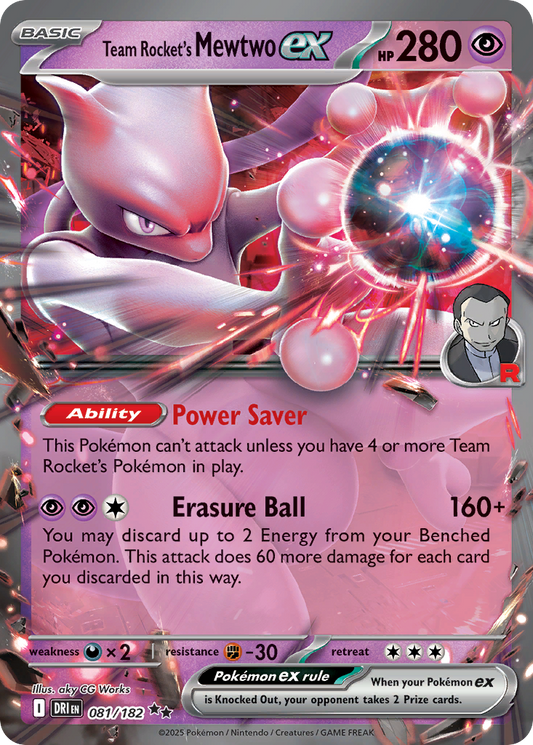 Team Rocket’s Mewtwo ex 081/182