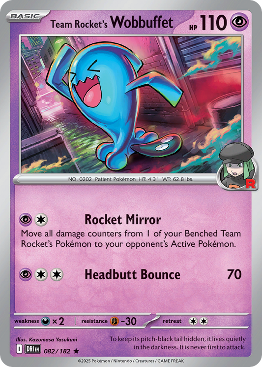 Team Rocket’s Wobbuffet 082/182 - Reverse Holo