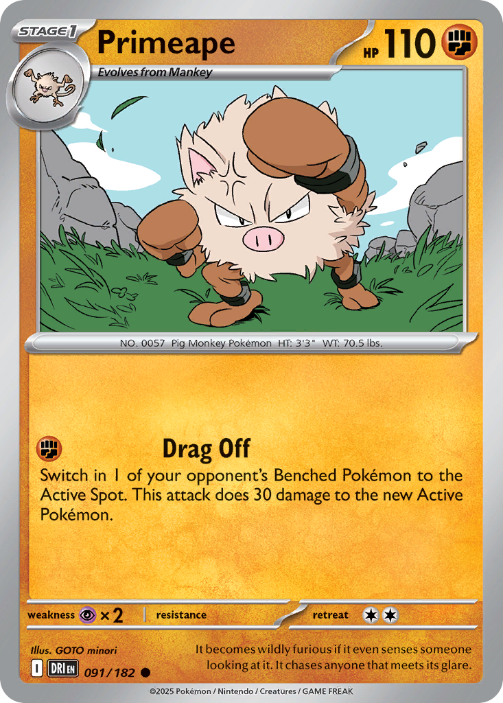 Primeape 091/182 - Reverse Holo