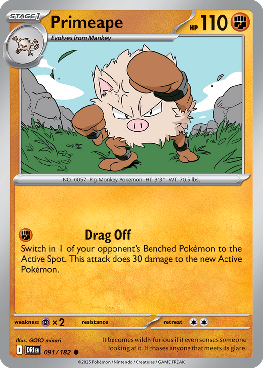 Primeape 091/182 - Reverse Holo