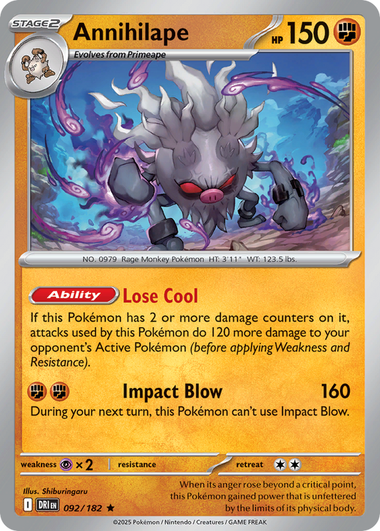 Annihilape 092/182 - Reverse Holo