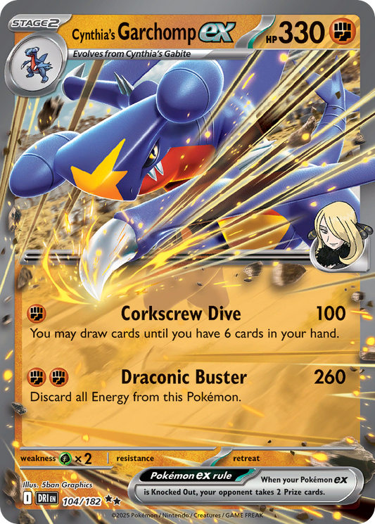 Cynthia’s Garchomp ex 104/182