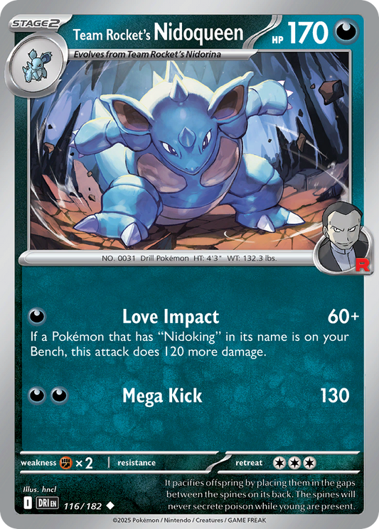 Team Rocket’s Nidoqueen 116/182 - Reverse Holo
