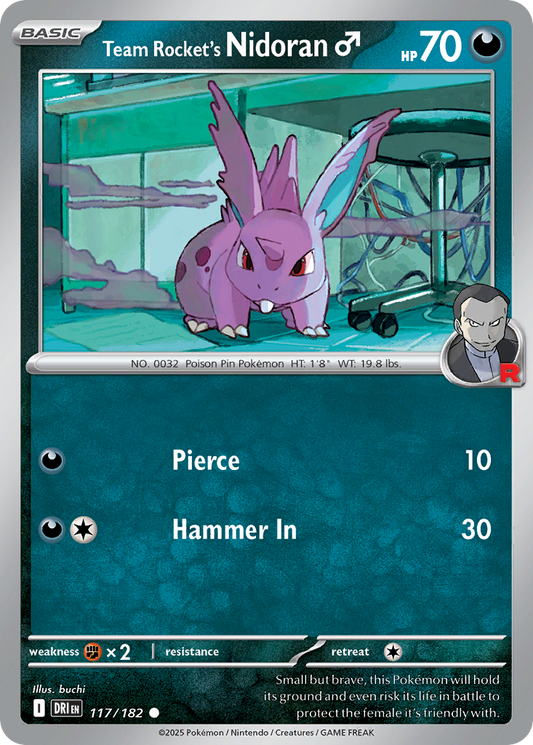 Team Rocket’s Nidoran Male 117/182