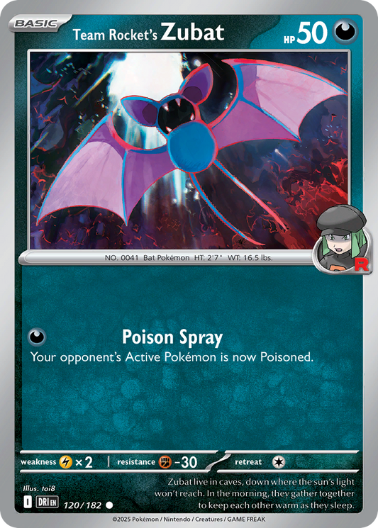 Team Rocket’s Zubat 120/182 - Reverse Holo
