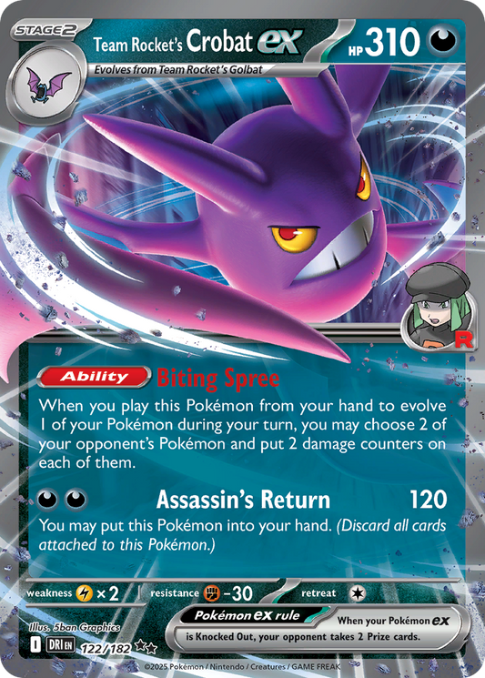Team Rocket’s Crobat ex 122/182