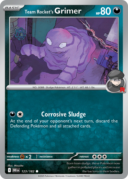 Team Rocket’s Grimer 123/182 - Reverse Holo