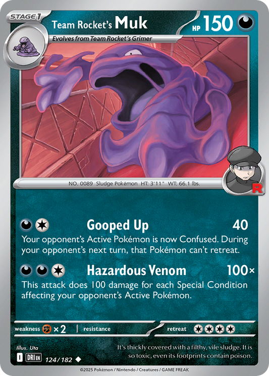 Team Rocket’s Muk 124/182 - Reverse Holo