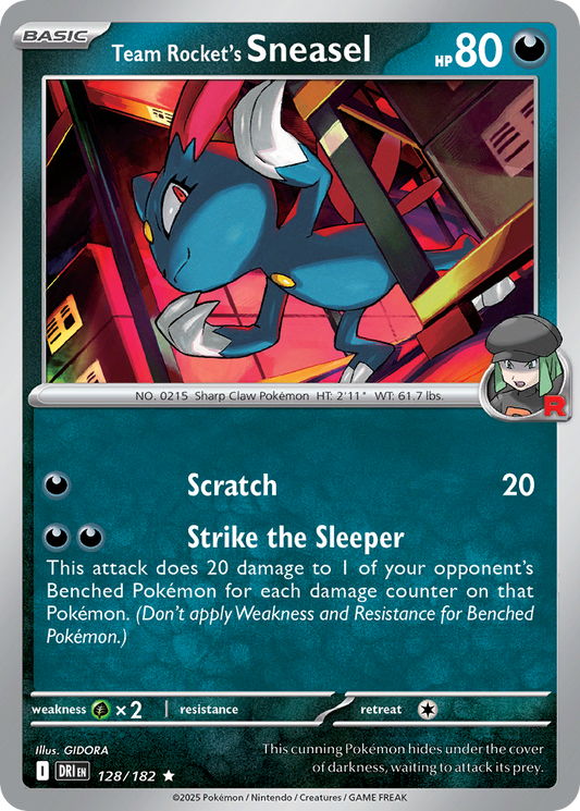 Team Rocket’s Sneasel 128/182 - Reverse Holo
