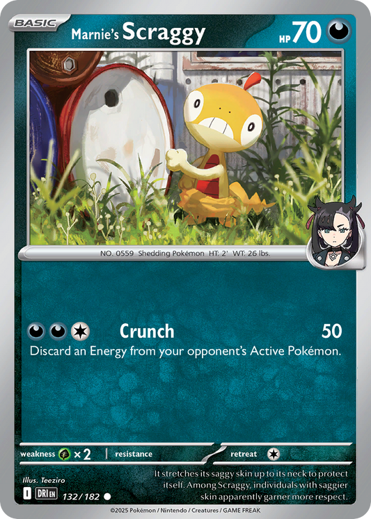 Marnie’s Scraggy 132/182 - Reverse Holo