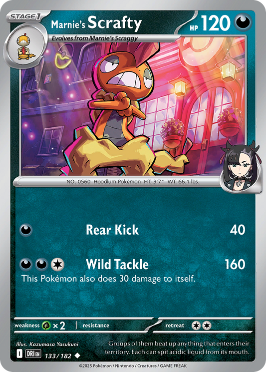 Marnie’s Scrafty 133/182 - Reverse Holo