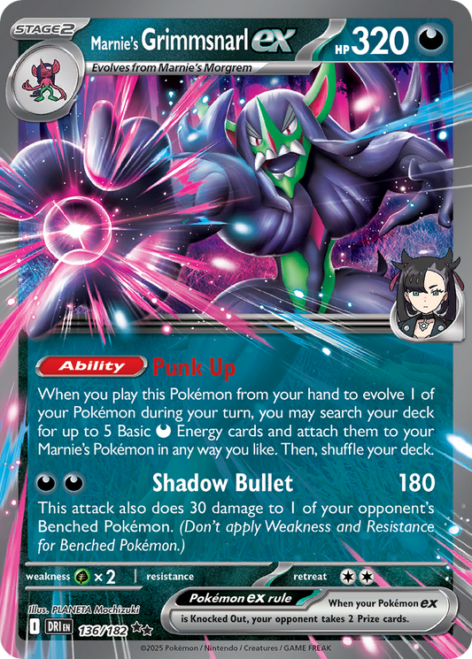 Marnie’s Grimmsnarl ex 136/182